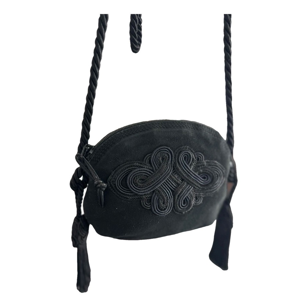 Loewe Black Suede Mini handbag 
 Black Crossbody Bag